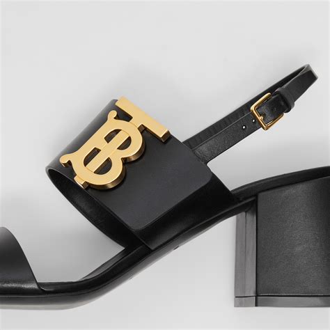 mens burberry sandals|Burberry block heel sandals.